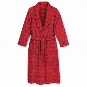 Irish Flannel Robe (Color Red Plaid, Size XL)